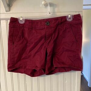 Women's Burgundy Shorts